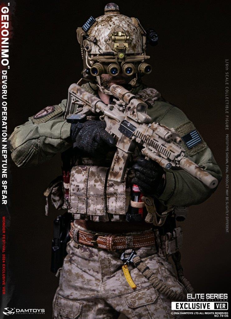 1:6 scale Damtoys DEVGRU Operation Neptune Spear “GERONIMO” Wonder Festival Exclusive 12" Figure