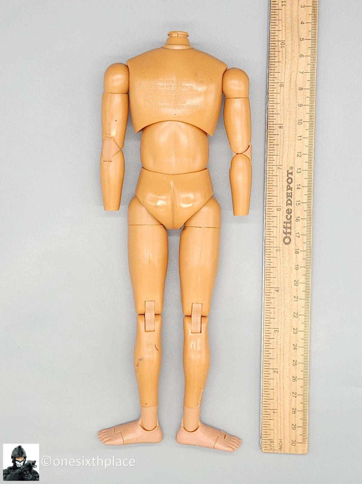 1:6 scale Dragon Neo Adam Male Nude Male Body (Suntan Skin) 12" Figure