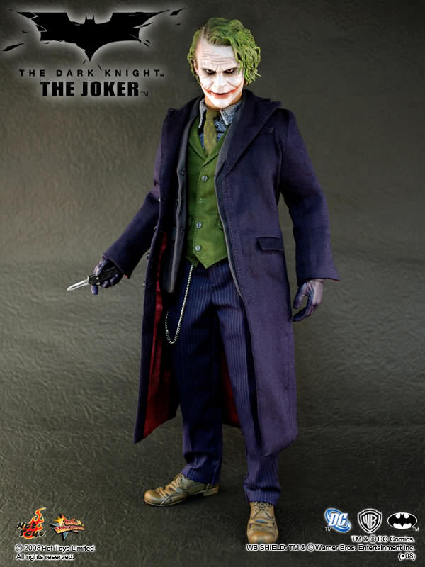 1:6 scale Hot Toys The Dark Knight Joker 12" Action Figure MMS68
