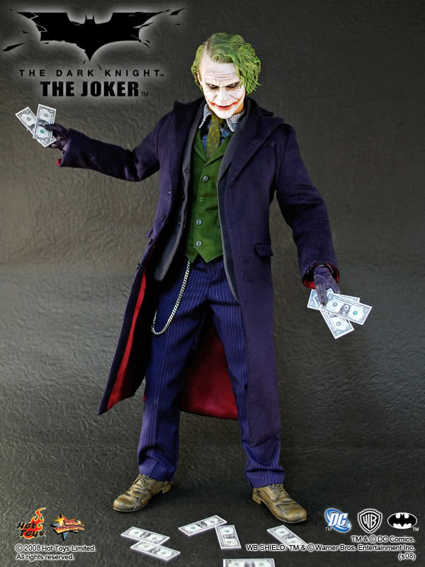 1:6 scale Hot Toys The Dark Knight Joker 12" Action Figure MMS68