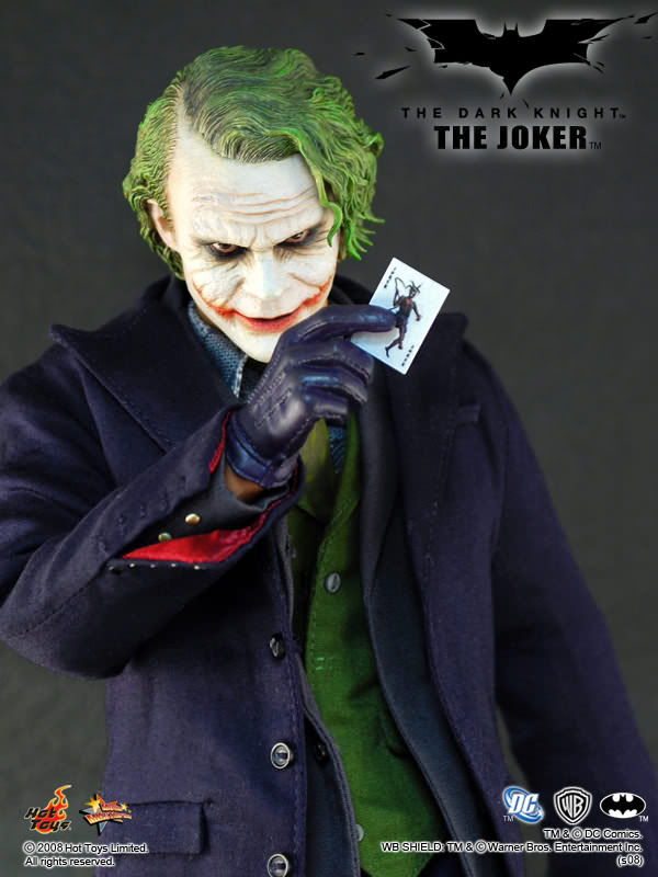 1:6 scale Hot Toys The Dark Knight Joker 12" Action Figure MMS68