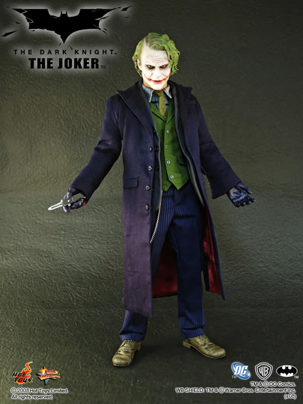 1:6 scale Hot Toys The Dark Knight Joker 12" Action Figure MMS68