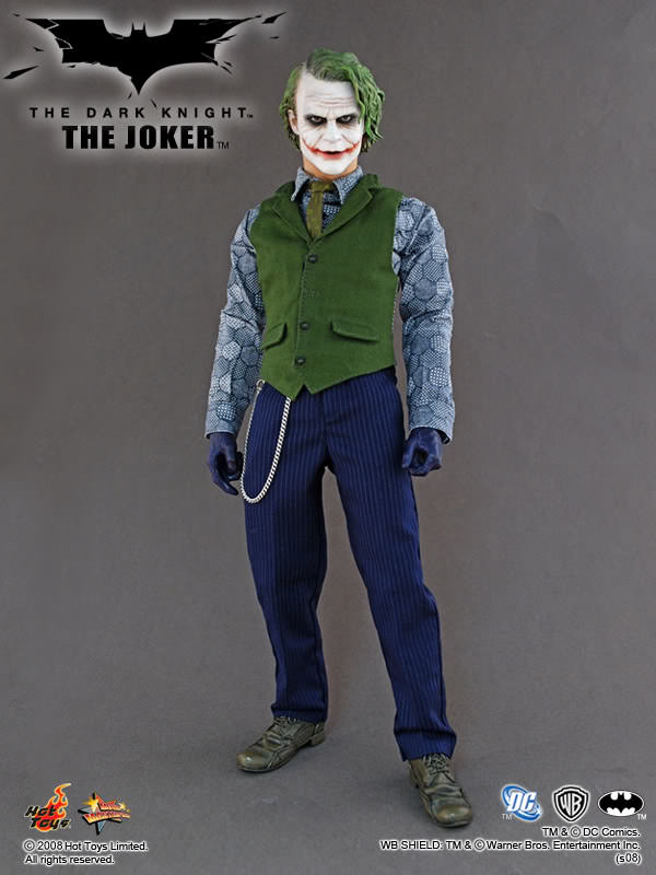 1:6 scale Hot Toys The Dark Knight Joker 12" Action Figure MMS68