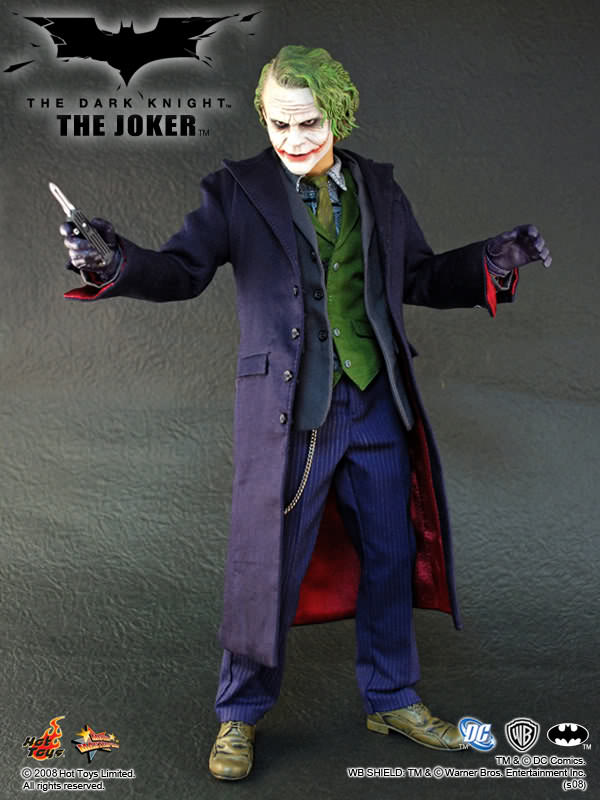1:6 scale Hot Toys The Dark Knight Joker 12" Action Figure MMS68
