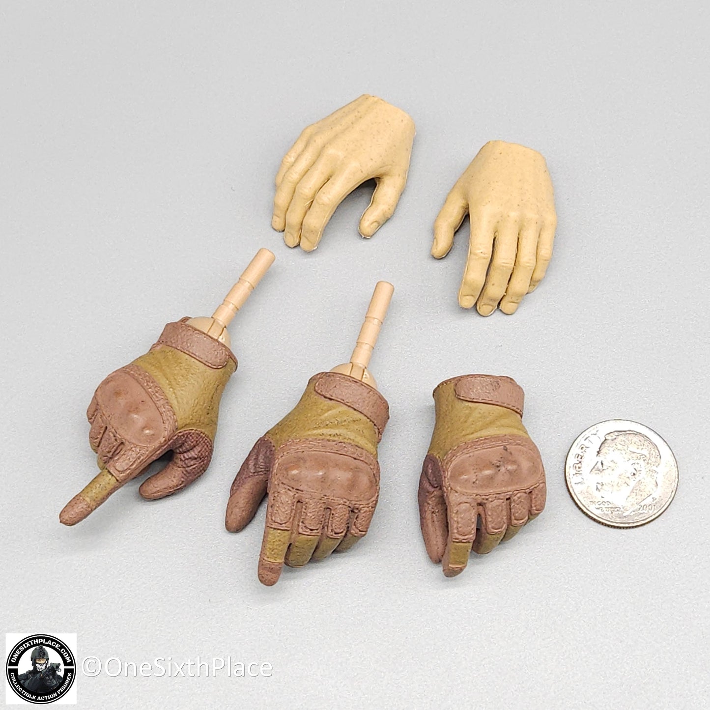 1:6 scale Easy & Simple Russian Special Operations Forces (SSO) Gloved Hands for 12" Figures