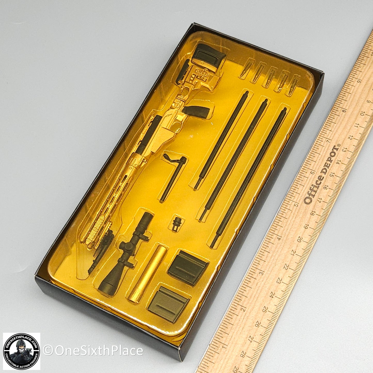 1:6 scale ZY Toys Modern MSR Sniper Rifle Weapon Set for 12" Figures ZYX004A