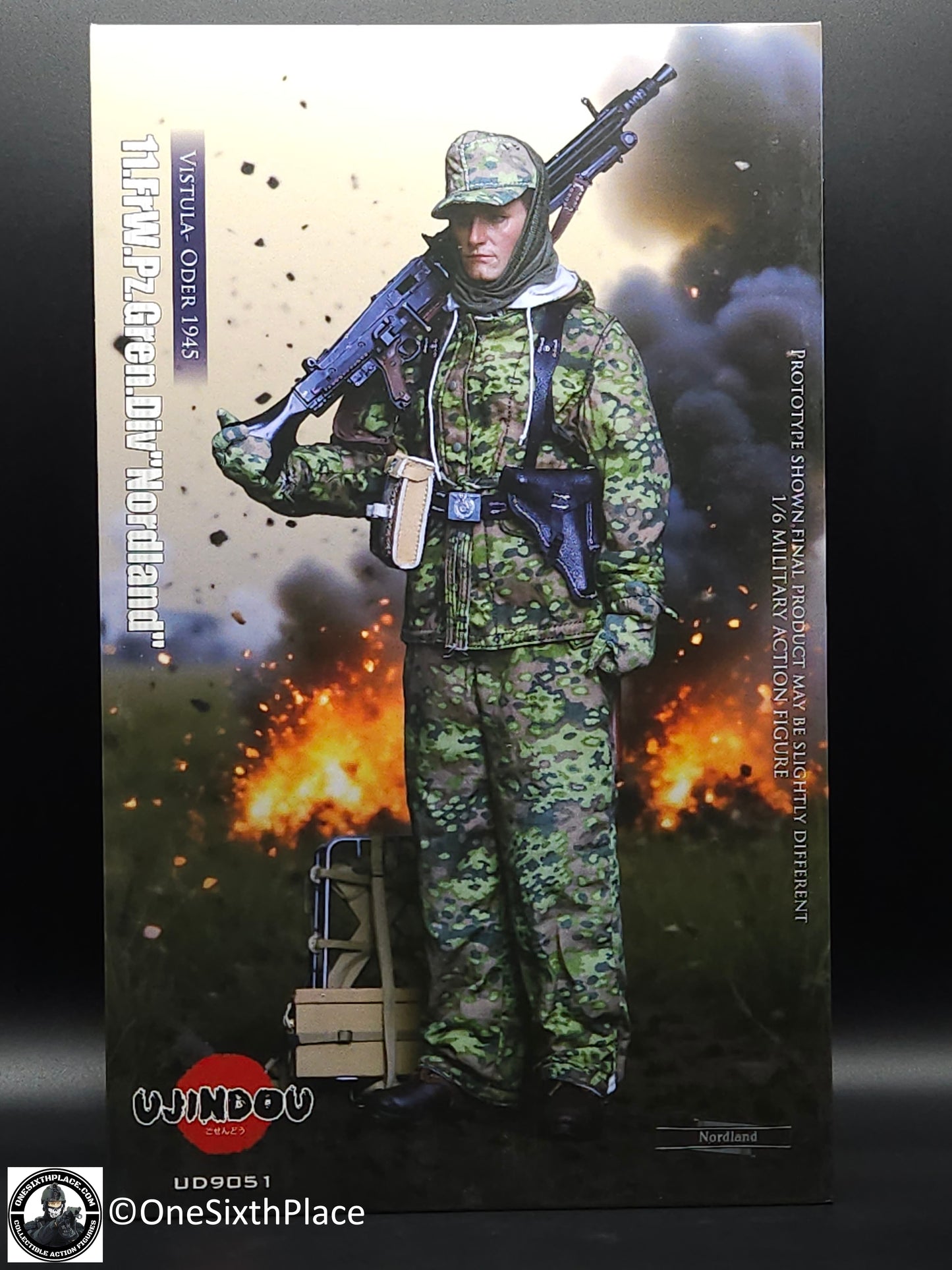 1:6 scale Ujindou WWII German Panzer Grenadier Division "Nordland" 12" Figure UD9051