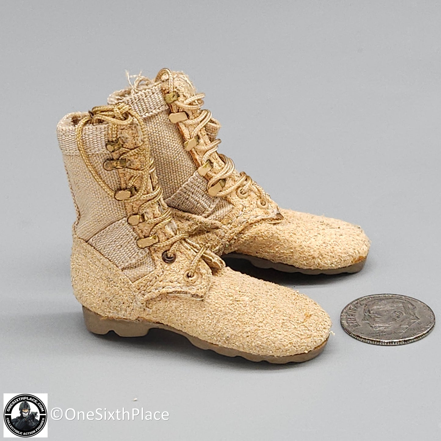 1:6 scale Toy Soldier Cloth Desert Danner Boots (Foot Type) for 12" Figures