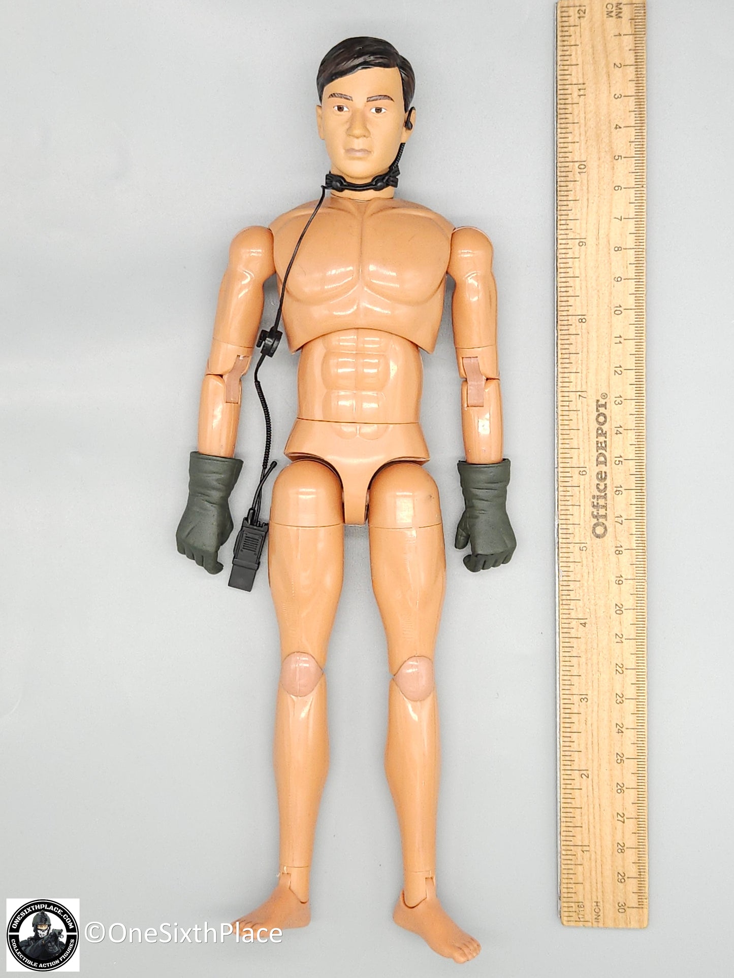 1:6 scale Dragon SDU Michael Asian Male Nude Body w/ Gloves 12" Figure