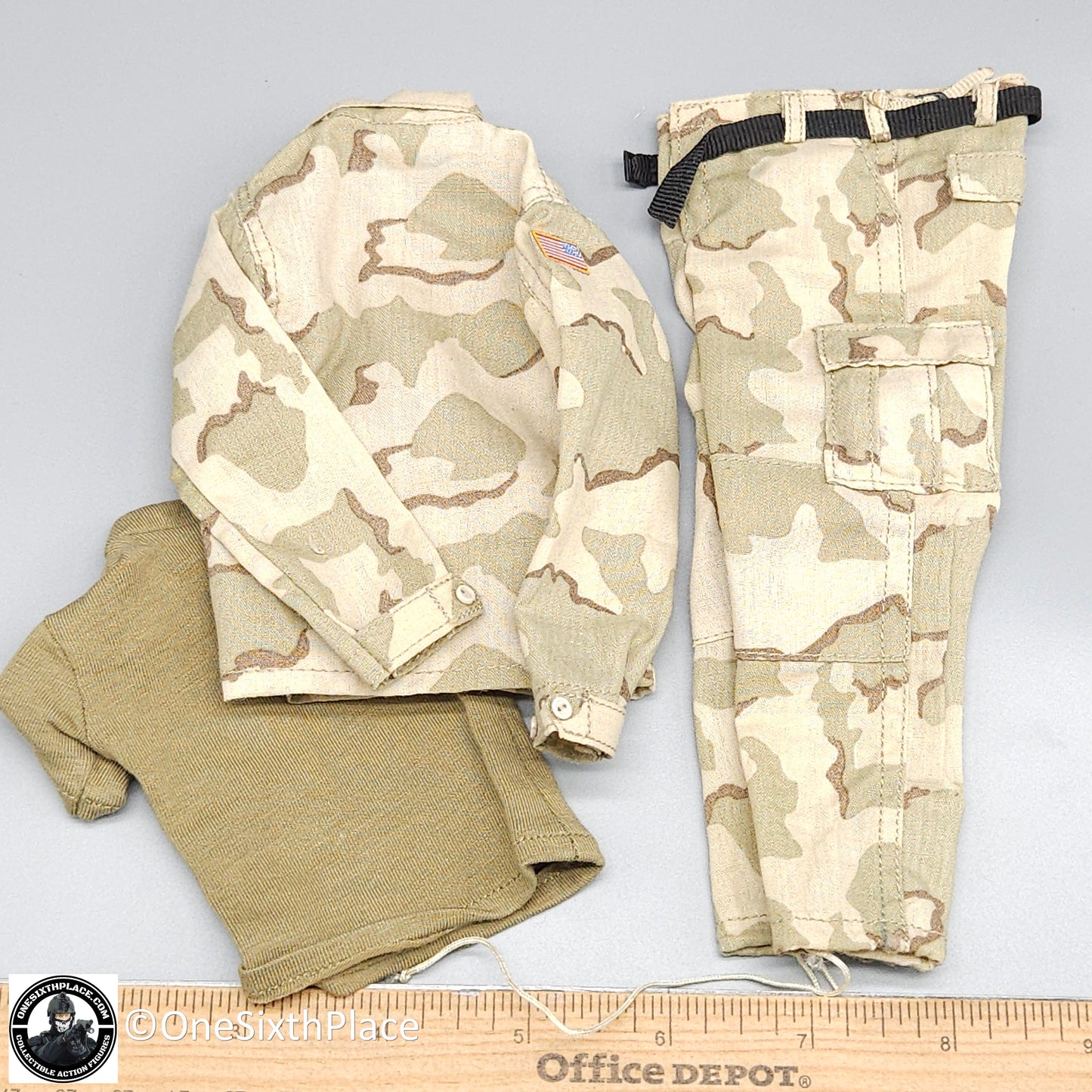 1:6 DamToys Ranger Desert Camo Uniform for 12" Figures