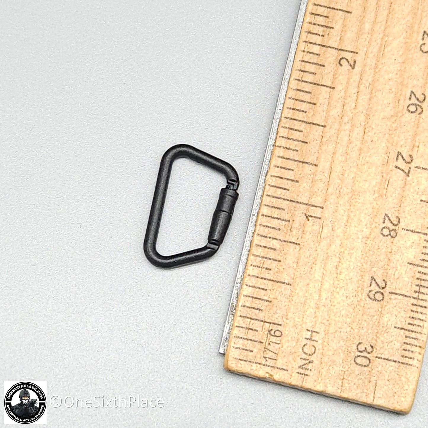 1:6 scale Easy & Simple Black D Ring Carabinier for 12" Figures