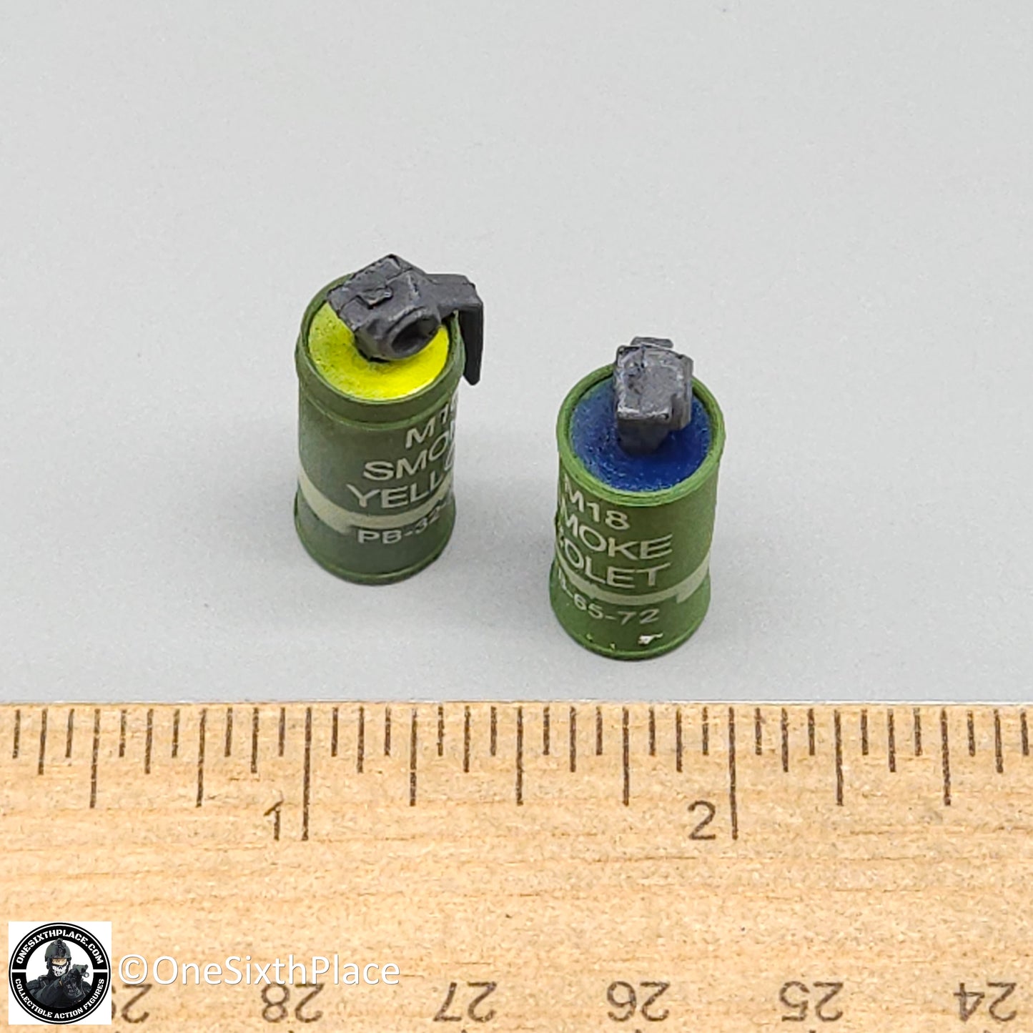 1:6 Ultimate Soldier Vietnam SEAL M18 Smoke Grenades (x2) for 12" Figures