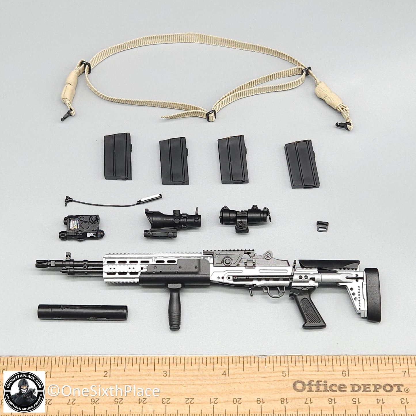 1:6 scale Easy & Simple NAVY Special Warfare Operator Mk14 EBR Rifle for 12" Figures