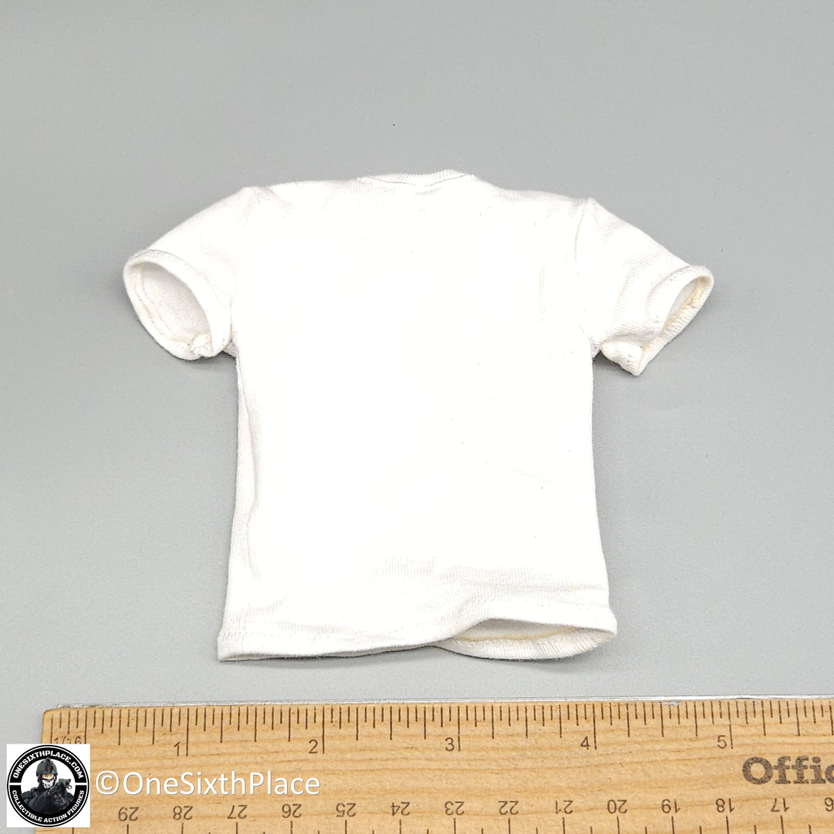 1:6 scale Shinning Toys US Navy F14 Aviator White T-Shirt for 12" Figures