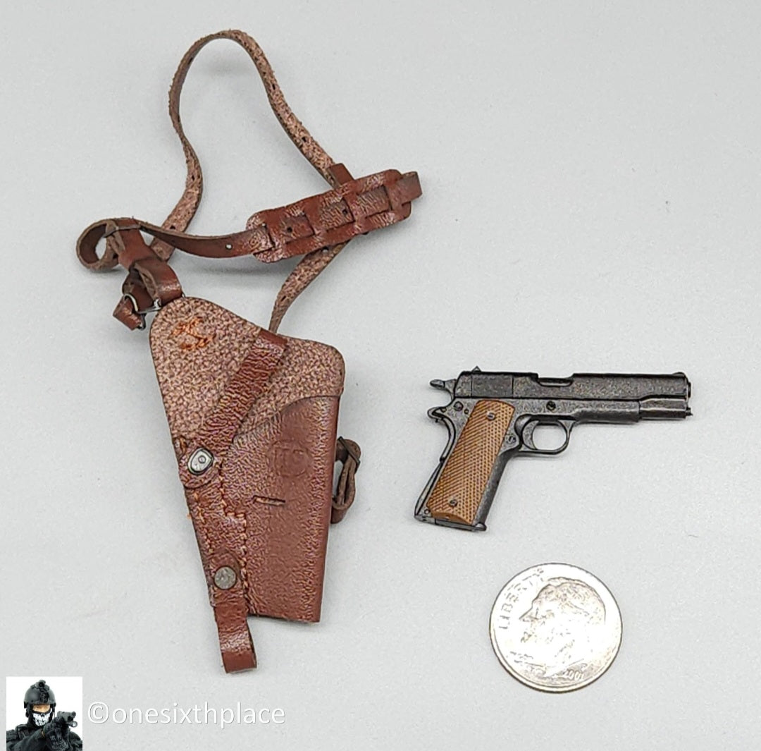 1:6 scale Ujindou WWII US Armored Infantryman 1911 Pistol w/ Shoulder Holster