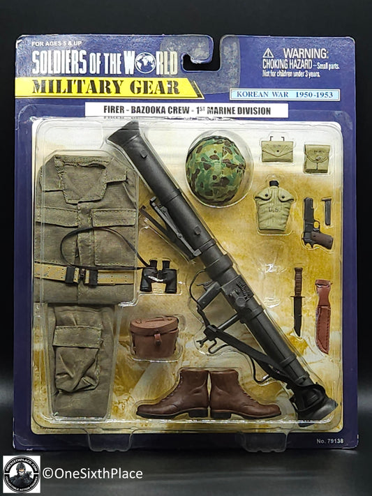 1:6 Soldiers of the World Korean War USMC Bazooka Crew Firer Uniform for 12" Figures