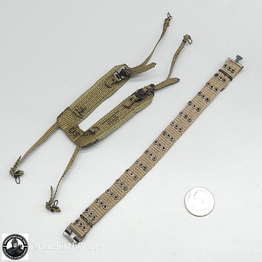1:6 scale Toy Soldier Vietnam USMC Force Recon Belt w/ Suspenders for 12" Figures