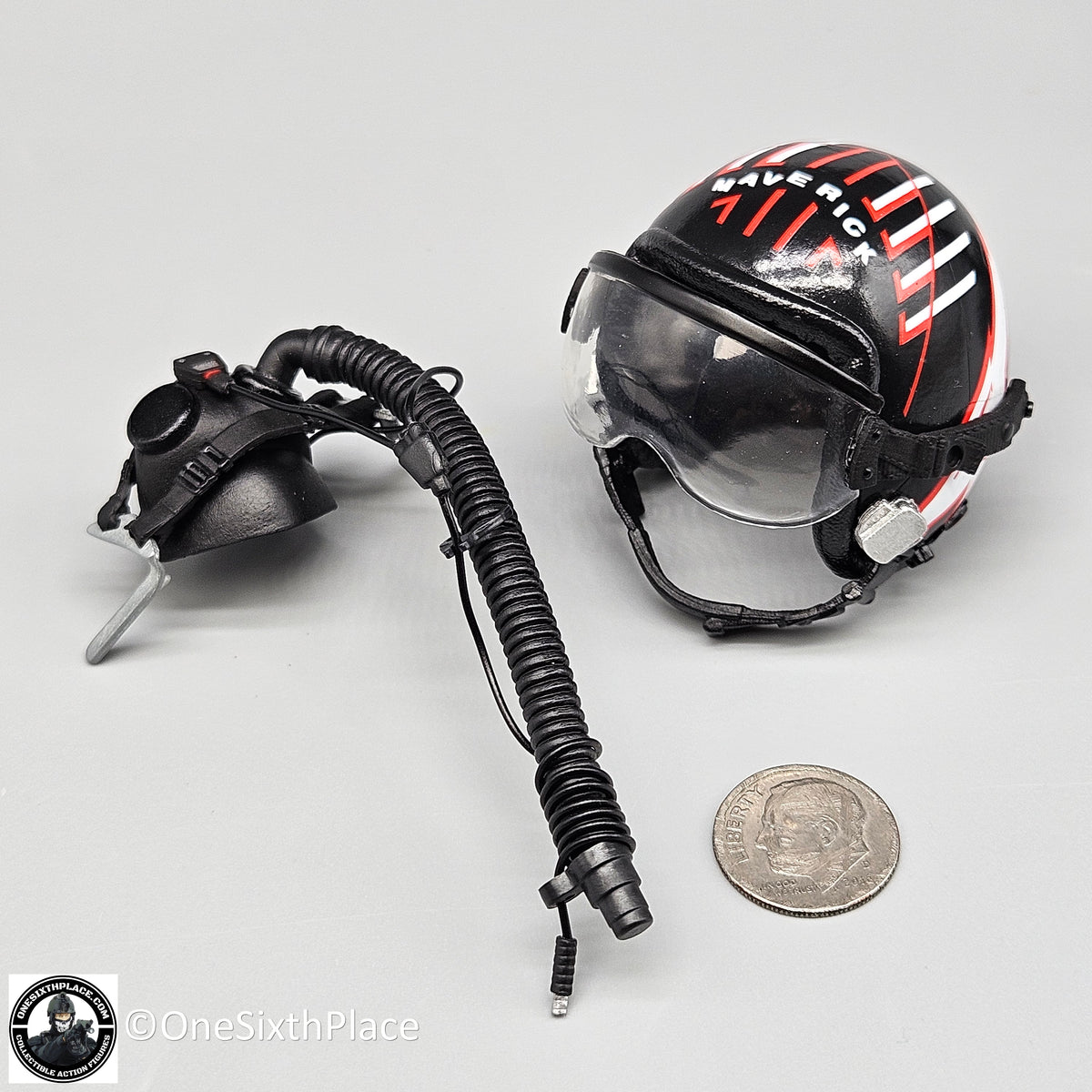 1:6 scale Shinning Toys US Navy F18 Aviator Maverick Helmet for 12" Figures