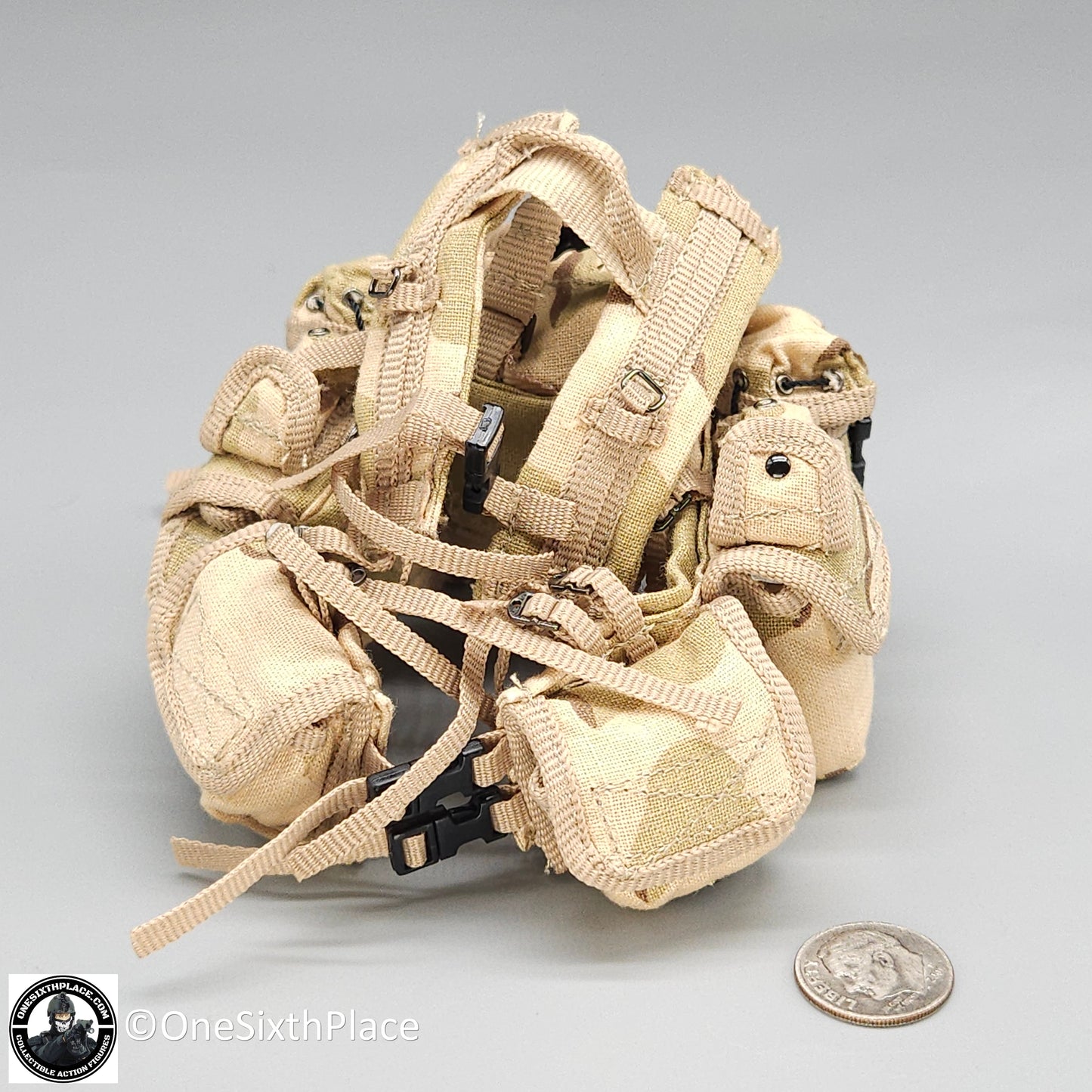 1:6 scale ACE Navy SEAL LBT 1159K Flotation Ammo Vest (Desert Camo) for 12" Figures