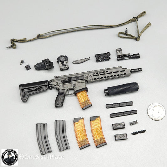 1:6 scale Easy & Simple Paramilitary Forces Operator MXC Virtus Rifle Set for 12" Figures