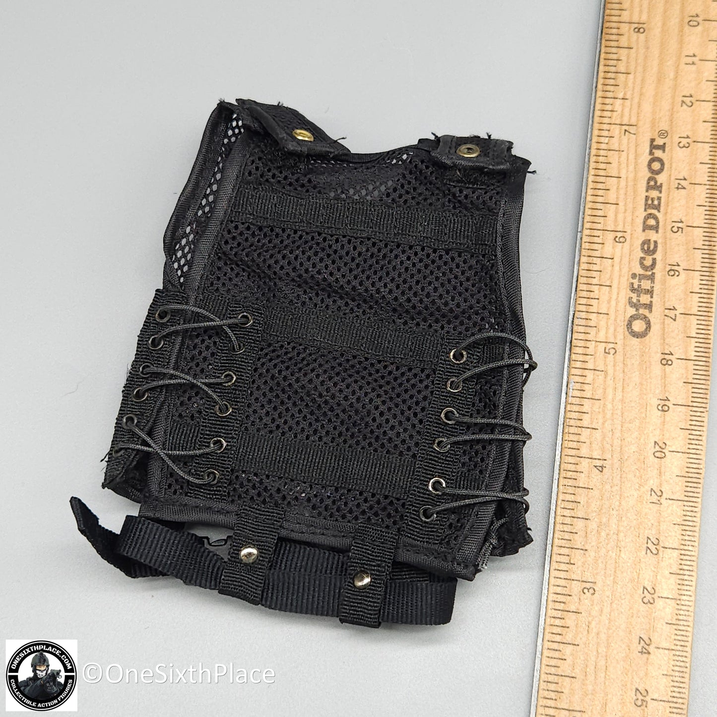 1:6 scale Dragon Black Mesh Shotgun Ammo Assault Vest for 12" Figures