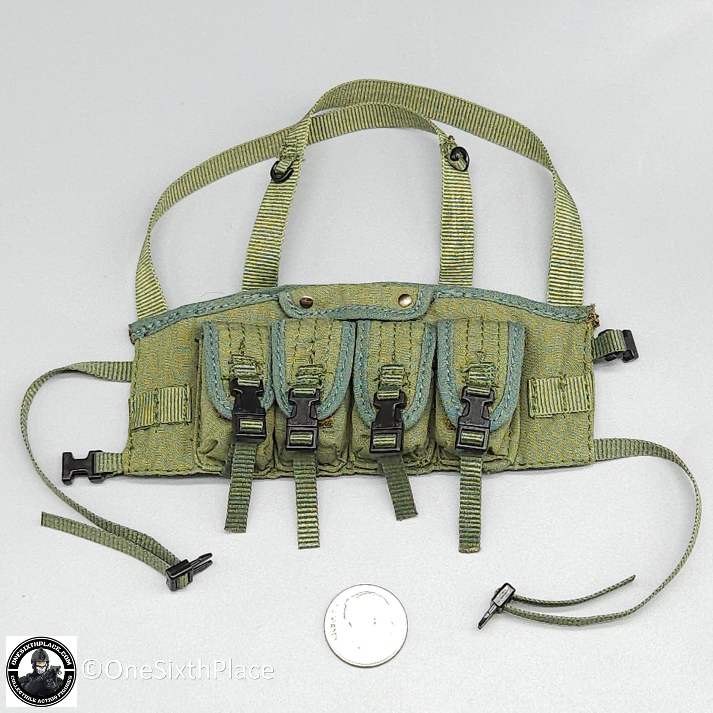 1:6 scale Dragon Green BHI Style Chest Rig for 12" Figures