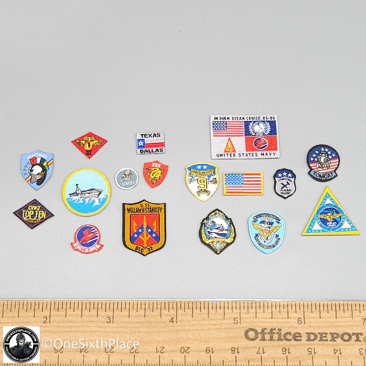 1:6 scale Shinning Toys US Navy F14 Aviator Bomber Jacket Patches for 12" Figures