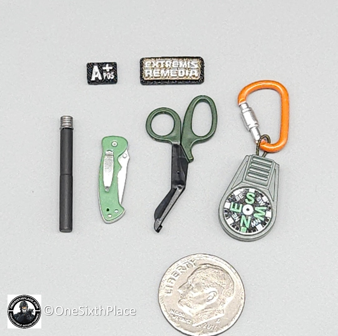 1:6 Soldier Story The Division 2 Agent Caleb Dunne Compass Flare Knife Set for 12" Figures