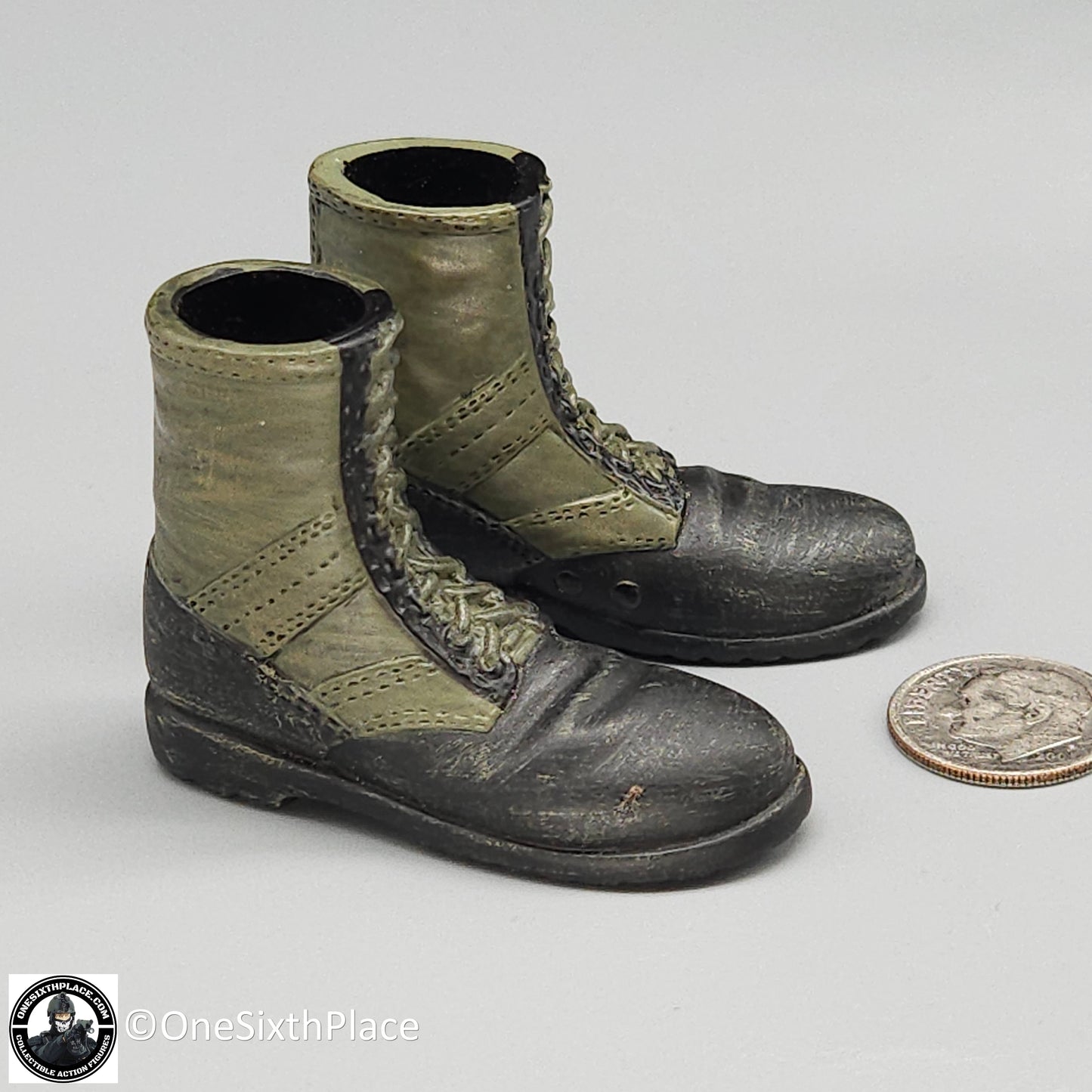 1:6 scale Sideshow Platoon Vietnam Jungle Boots for 12" Figures