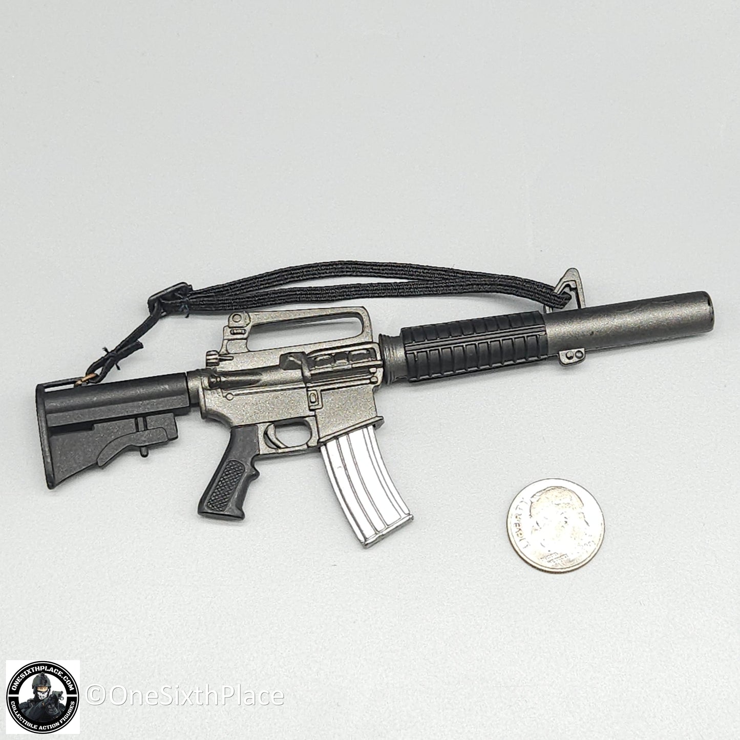1:6 scale Ultimate Soldier Suppressed M16 Rifle Carbine for 12" Figures