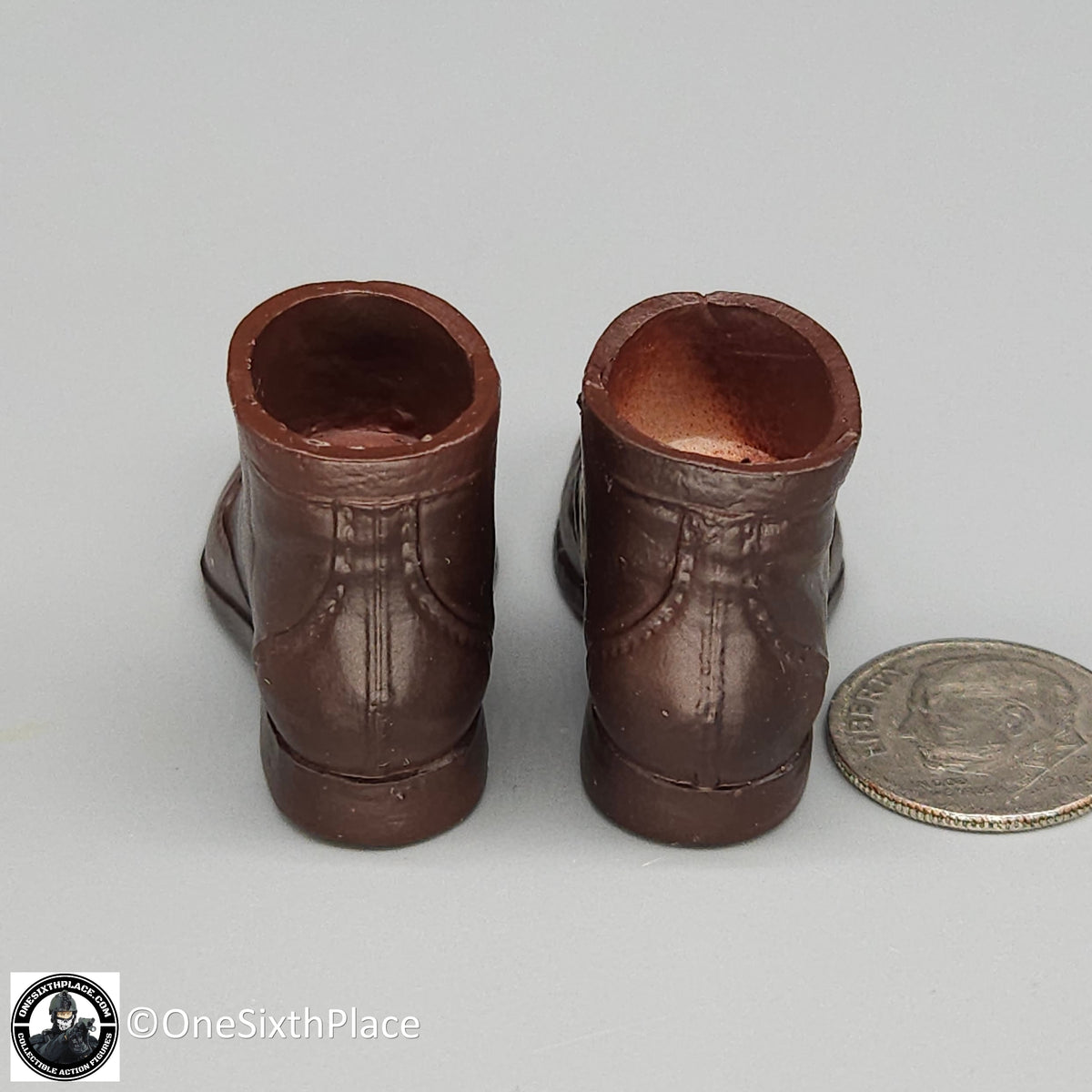 1:6 scale Shinning Toys US Navy F14 Aviator Brown Boots for 12" Figures