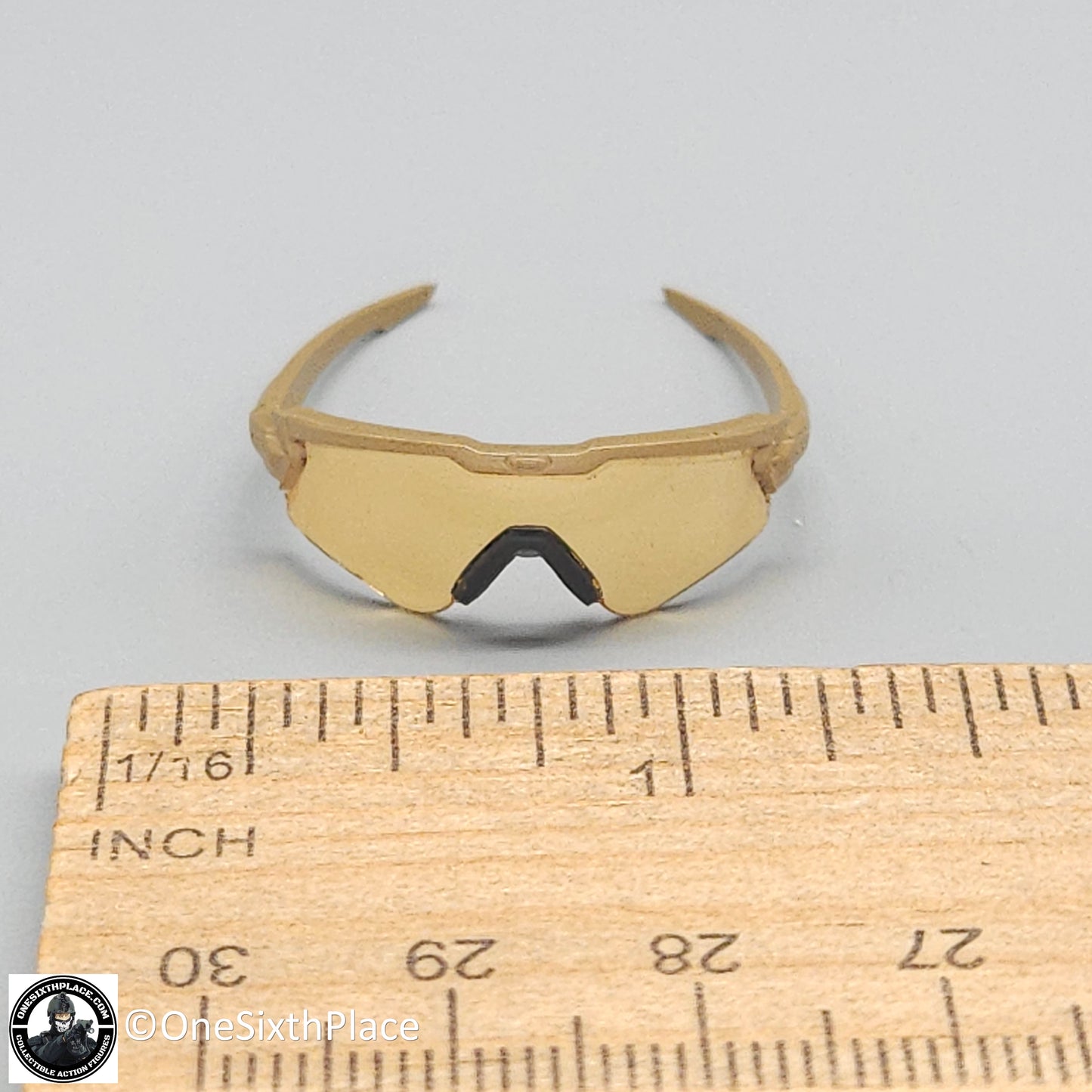 1:6 scale Easy & Simple Paramilitary Forces Operator Tan Sunglasses for 12" Figures