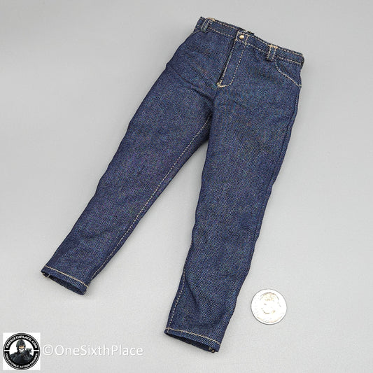 1:6 scale Shinning Toys US Navy F14 Aviator Blue Jeans Pants for 12" Figures