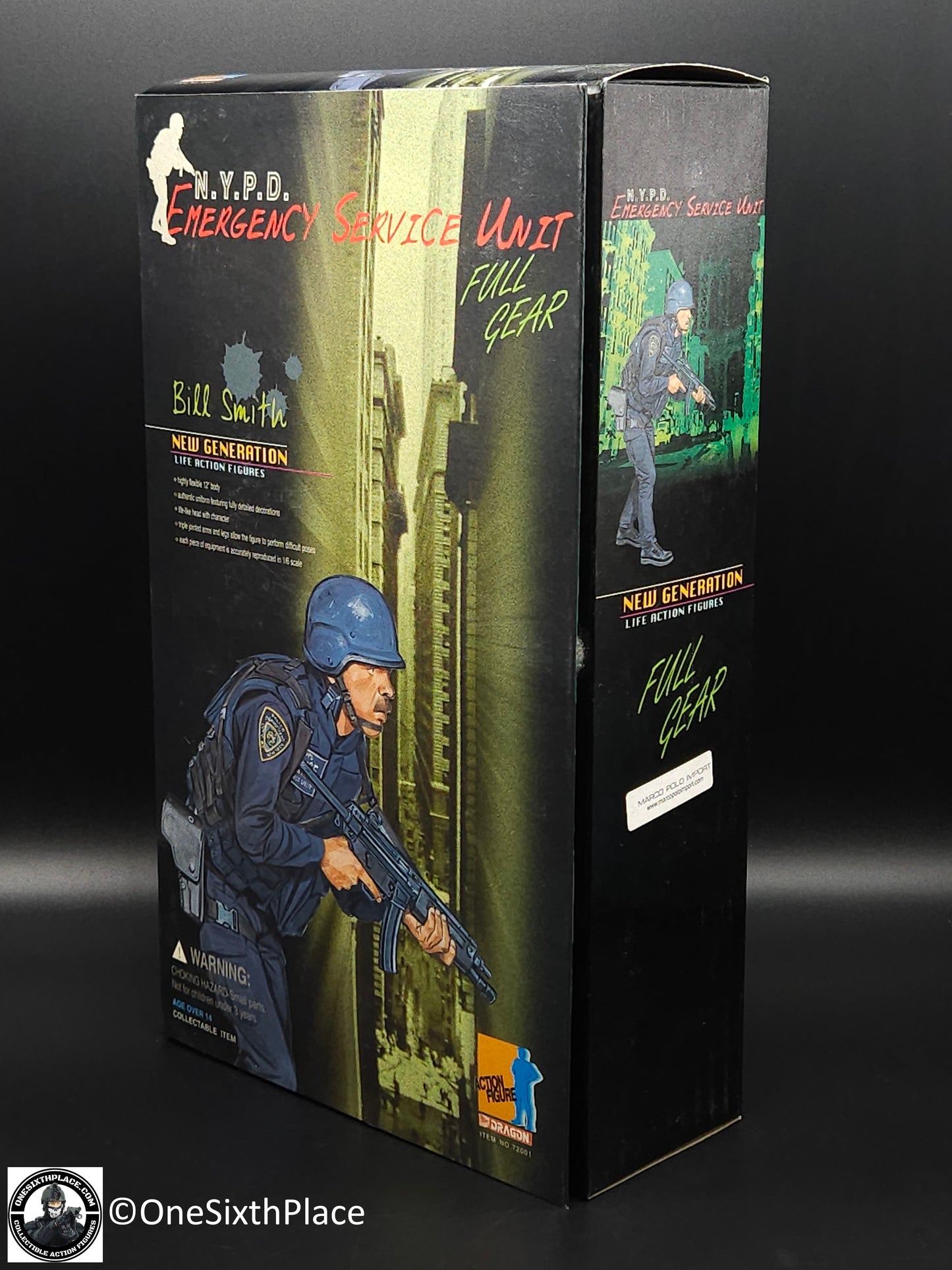 1:6 Dragon NYPD Emergency Services Unit ESU Bill Smith 12" Figure