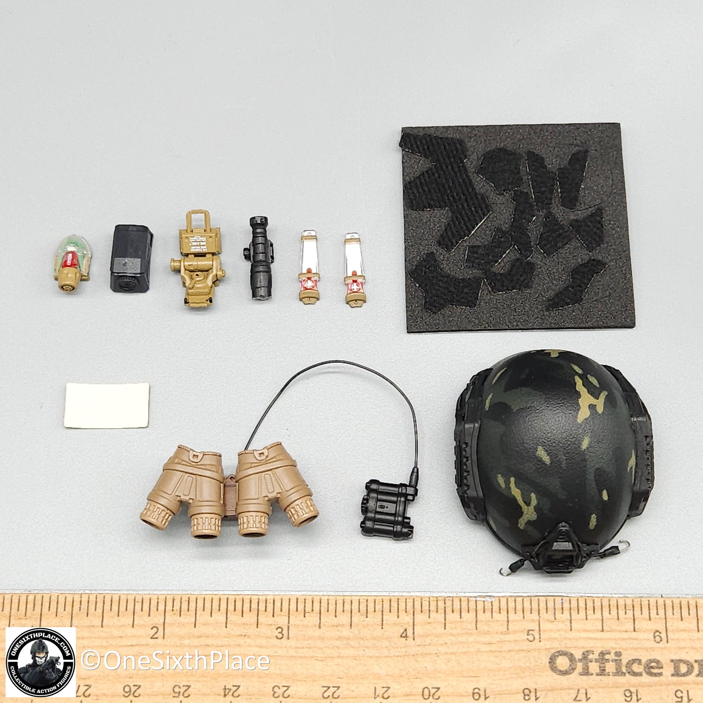 1:6 scale Easy & Simple Paramilitary Forces Operator Helmet w/ NVG for 12" Figures
