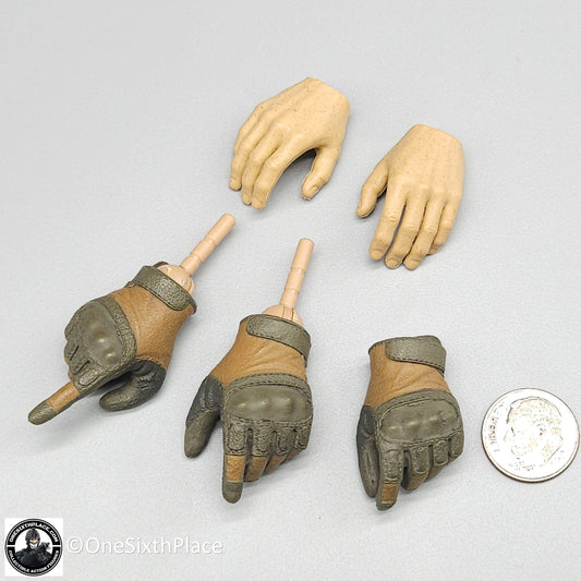 1:6 scale Easy & Simple Russian Special Operations Forces (SSO) Gloved Hands for 12" Figures