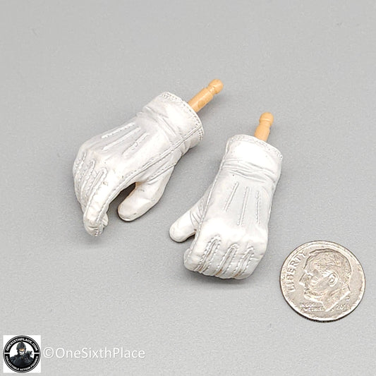 1:6 scale Dragon White Gloved Hands for 12" Figures WWII MP