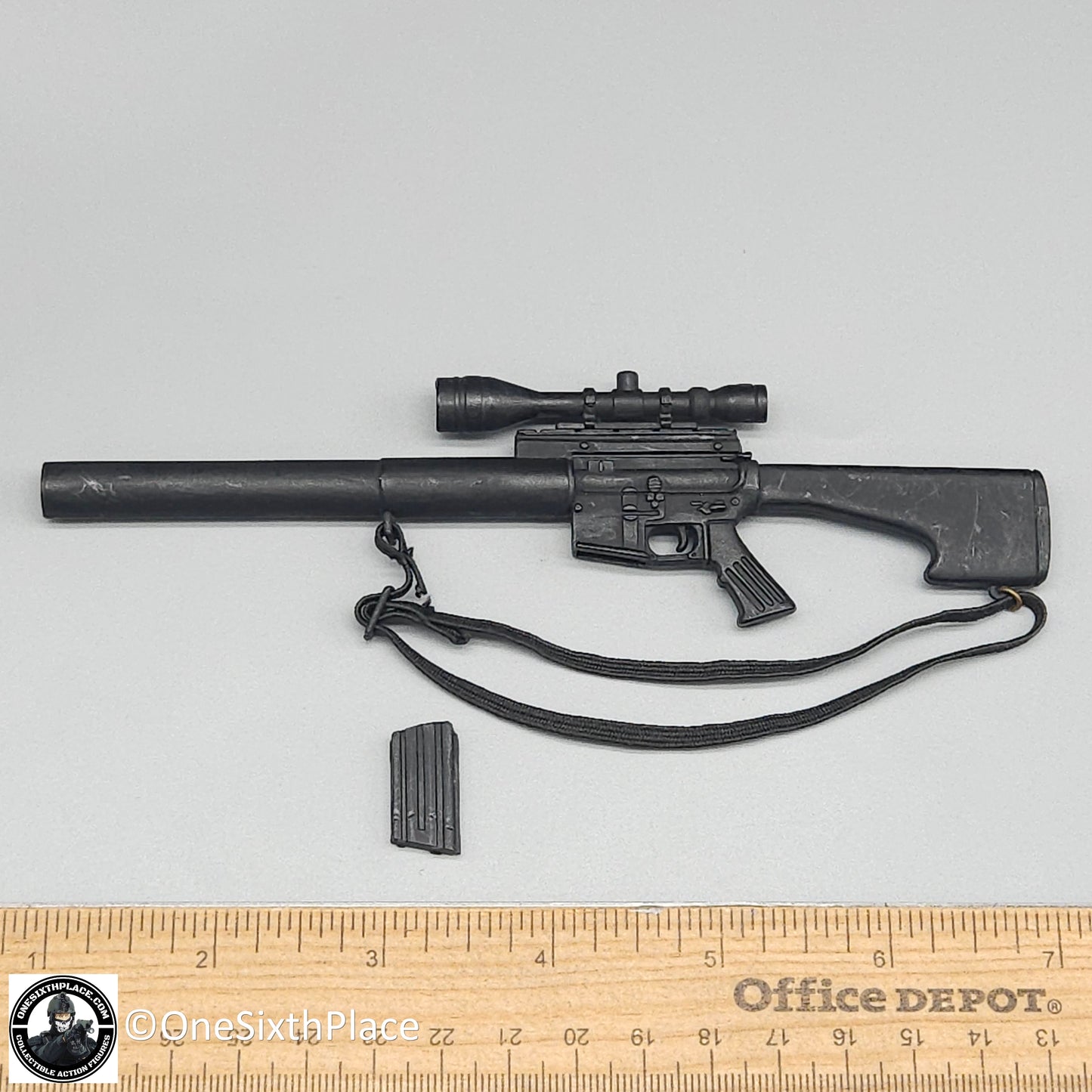 1:6 scale Ultimate Soldier Suppressed M16 Sniper Rifle for 12" Figures