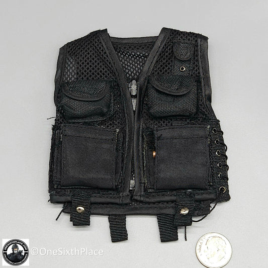 1:6 scale Dragon Black Mesh Shotgun Ammo Assault Vest for 12" Figures