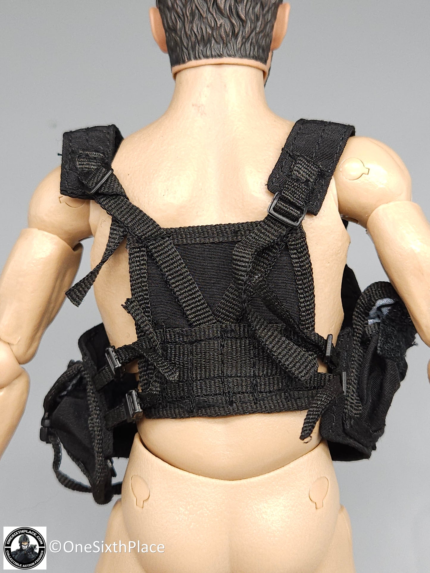 1:6 scale ACE Black Delta Force BHI Chest Rig Harness for 12" Figures