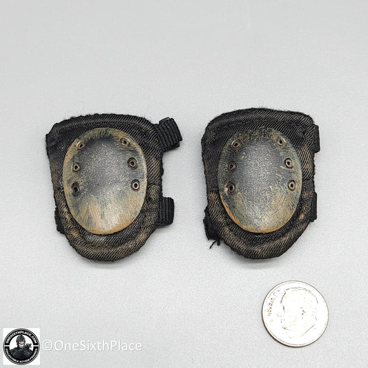 1:6 scale BBI USAF CCT Boobcat Black Knee Pads for 12" Figures