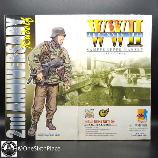 1:6 Dragon 2nd Anniversary WWII German Ardennes 1944 Kampfgruppe Hansen 12" Figure