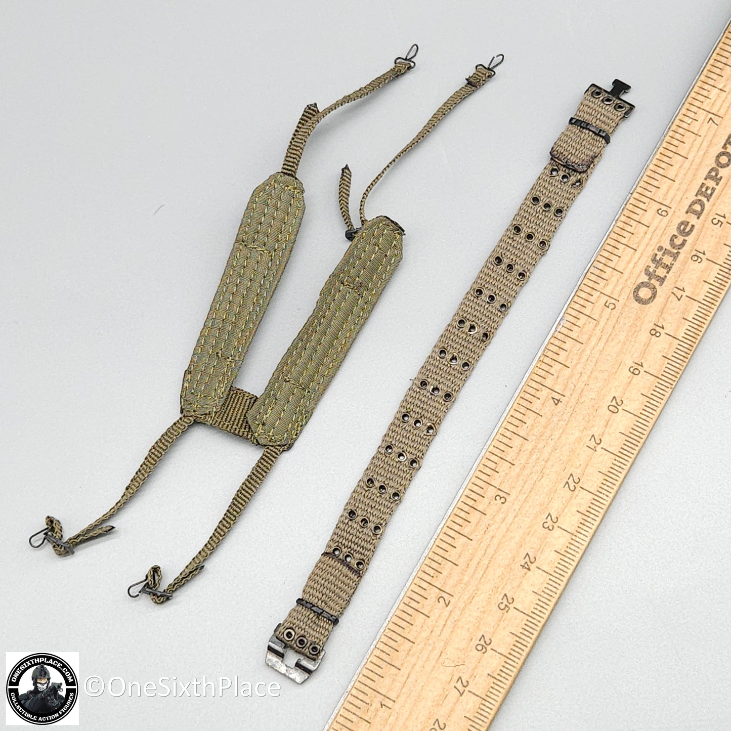 1:6 scale Toy Soldier Vietnam USMC Force Recon Belt w/ Suspenders for 12" Figures