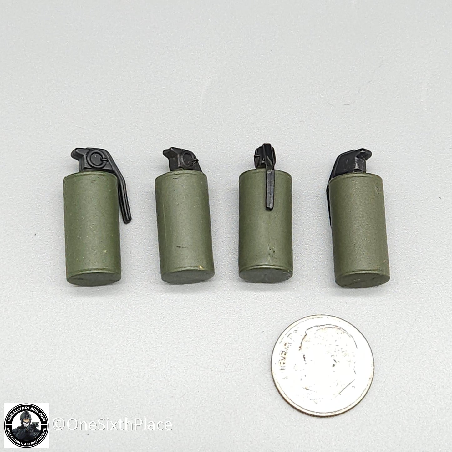 1:6 scale Ultimate Soldier Vietnam Smoke Grenades x 4 (Plastic) for 12" Figures