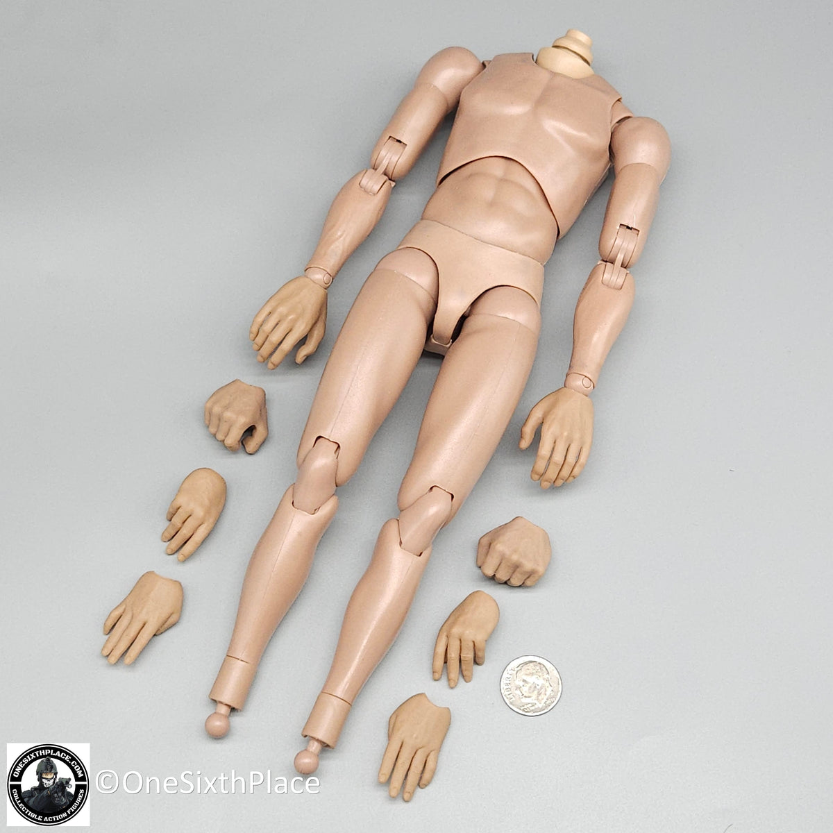 1:6 scale Shinning Toys US Navy F14 Aviator Male Nude Body for 12" Figures
