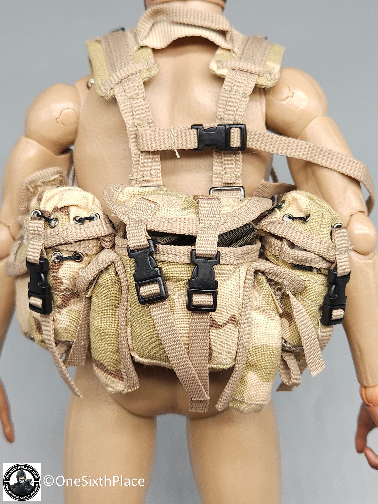1:6 scale ACE Navy SEAL LBT 1159K Flotation Ammo Vest (Desert Camo) for 12" Figures