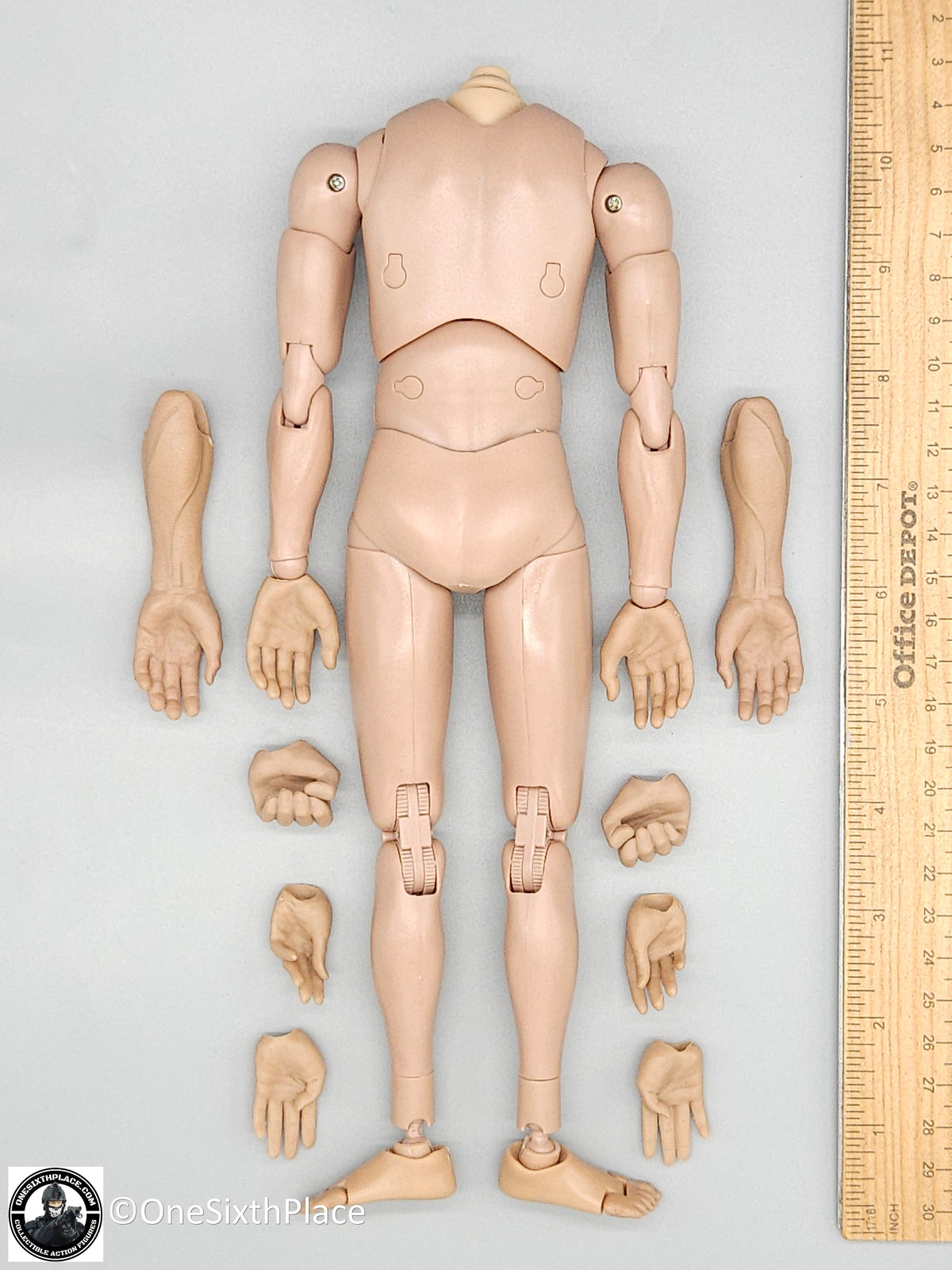 1:6 scale Shinning Toys US Navy F18 Aviator Male Body w/ Sculpted Arms for 12" Figures