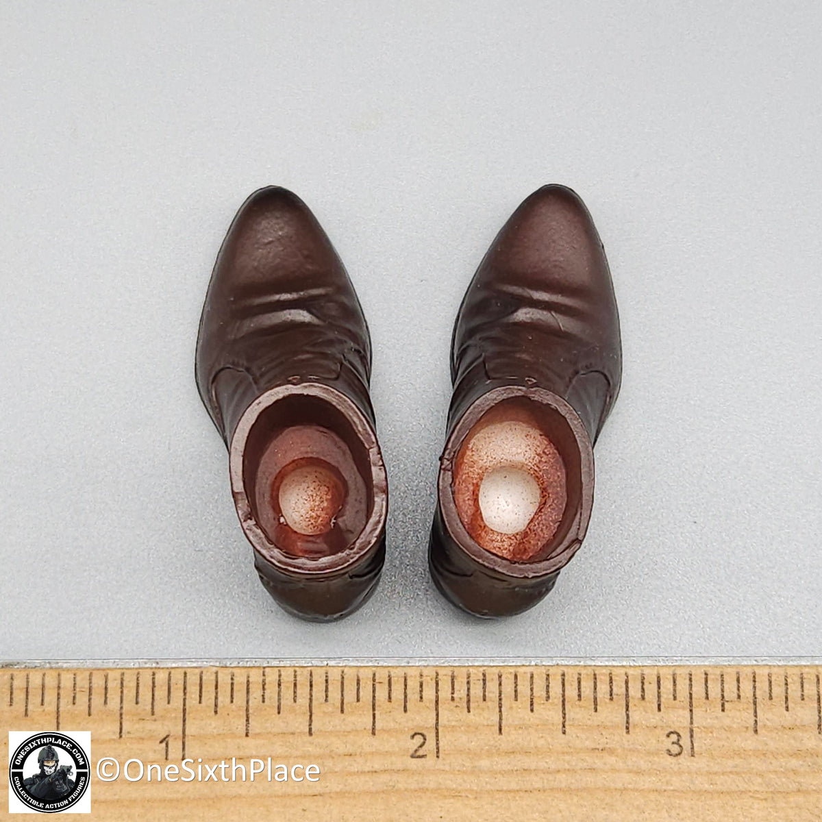 1:6 scale Shinning Toys US Navy F14 Aviator Brown Boots for 12" Figures