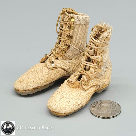 1:6 scale Toy Soldier Cloth Desert Danner Boots (Foot Type) for 12" Figures