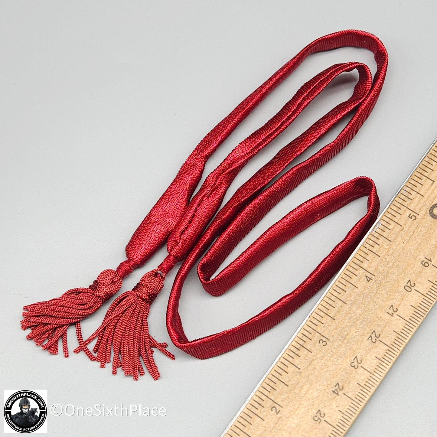 1:6 scale Sideshow Civil War Confederate Infantry Officer Red Sash for 12" Figures